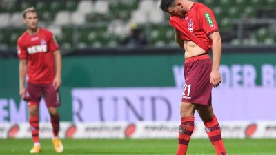 FC Köln kann trotz Führung in Bremen nicht gewinnen