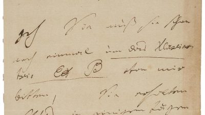 USA: Beethoven-Brief für 275.000 Dollar versteigert