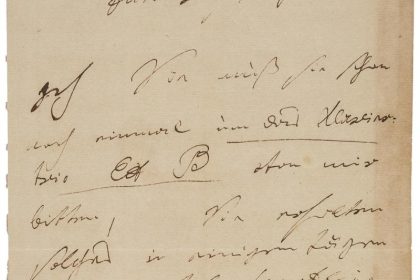 USA: Beethoven-Brief für 275.000 Dollar versteigert