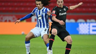 Nullnummer gegen Hertha: Leverkusen verpasst Sprung