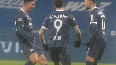 Bochum mit Kantersieg gegen Düsseldorf auf Platz zwei