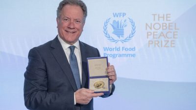 WFP-Chef warnt bei Friedensnobelpreis-Verleihung vor „Hungerpandemie“