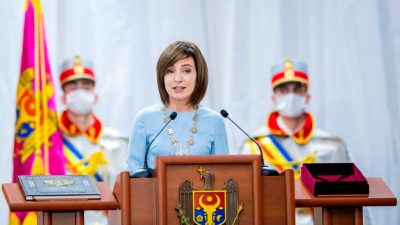 Neue Präsidentin von Moldau vereidigt