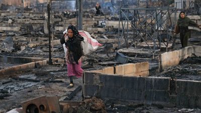 Libanon: Migrantencamp nach Streit mit Einheimischen abgebrannt