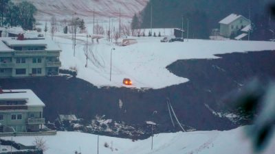 Ein Toter nach Erdrutsch in Norwegen