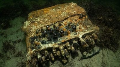 Enigma-Chiffriermaschine auf dem Grund der Ostsee gefunden