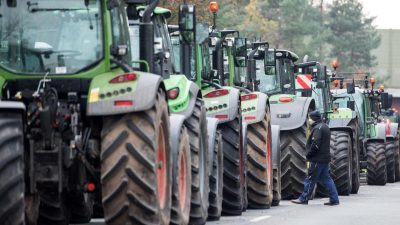 Hunderte Bauern blockieren mit Traktoren Aldi-Lager – Lidl schlägt Ombudsstelle vor
