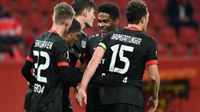 Bayer Leverkusen als Gruppensieger mit Tor-Rekord