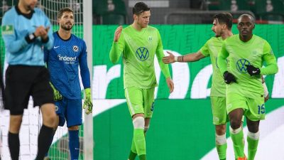 Dank Weghorst: VfL Wolfsburg bezwingt auch Frankfurt