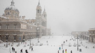 Madrid: Schwerster Wintersturm seit 50 Jahren – Schulen geschlossen