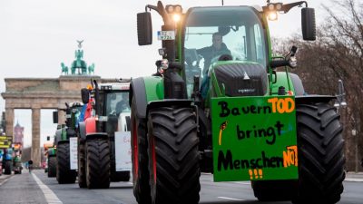 Ende der Agrardiesel-Subvention: Traktoren wollen Brandenburger Tor blockieren