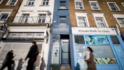 Londons schmalstes Haus steht zum Verkauf