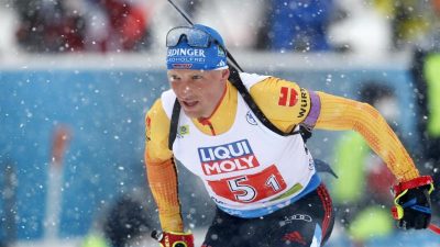 Biathleten in der Mixed-Staffel Siebter – Norwegen siegt