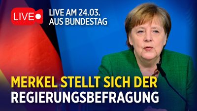 Kanzlerin Angela Merkel im Bundestag in der Kritik – Regierungsbefragung