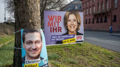 Bei Landtagswahl in Rheinland-Pfalz deutet sich enges Rennen um Sieg an