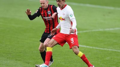 RB Leipzig patzt im Titelrennen: Remis gegen Frankfurt