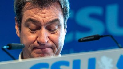Söder: „Die Lage ist sehr ernst“ –  CDU/CSU fast auf Höhe der Grünen abgestürzt