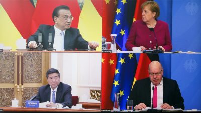 Merkel drängt auf Dialog – Li fordert „Nicht-Einmischung in innere Angelegenheiten“
