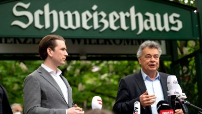 Nur für „3G“-Menschen: Österreichs Tag 1 der Öffnung – Buh-Rufe für Kanzler Kurz im „Schweizerhaus“