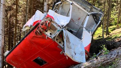 Seilbahn-Unglück: Notbremssystem absichtlich abgeschaltet