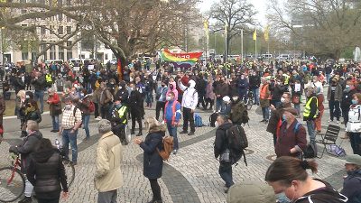 Mehr als tausend „Querdenker“ in Hannover – unter Beobachtung des Verfassungsschutzes?