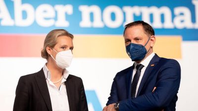 Spitzenduo Weidel und Chrupalla führt die AfD in den Bundestagswahlkampf