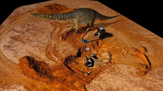 Modell des Australotitan cooperensis
