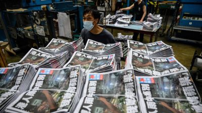 „Apple Daily“ muss schließen: Biden beklagt Pekings „zunehmende Unterdrückung“ in Hongkong