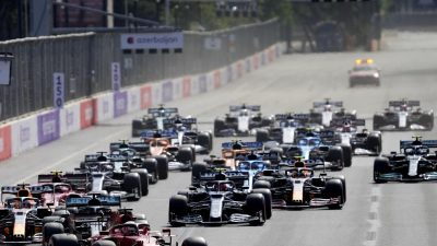 Formel-1-Rennen in Baku kurz vor Schluss unterbrochen
