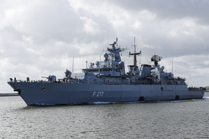 Die Fregatte „Bayern“ auf dem Weg in den Indopazifik