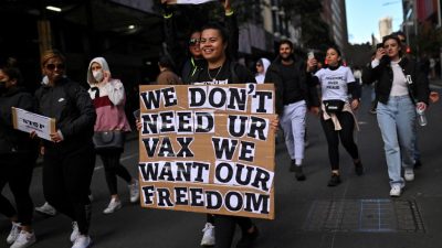 Massenproteste in Australien gegen Corona-Politik der Regierung