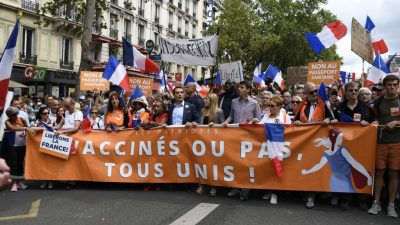 Erneut Groß-Demonstrationen in Frankreich gegen Corona-Gesundheitspass und Impfpflicht