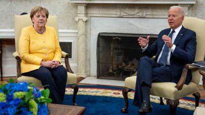 Merkel in den USA: Erst ein Treffen mit Kamala Harris, dann mit Präsident Biden