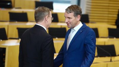 Erfurter Landtagsduell: Höcke gegen Ramelow