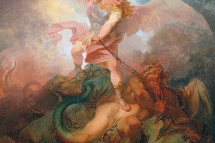 „Der Engel, der Satan fesselt“