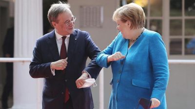 Laschet dankt Merkel für Führungskraft in Krisen
