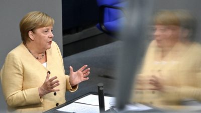 Merkel wirbt für Laschet: „Es ist nicht egal, wer dieses Land regiert“