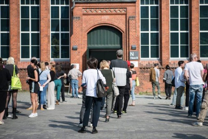 Anstehen zum Wählen: Am 26. September 2021 in Berlin.