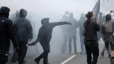 Demo in Leipzig: Linke Spitzenpolitiker distanzieren sich von Ausschreitungen