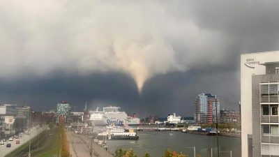 Tornado in Kiel: Menschen ins Wasser gespült – sieben Verletzte