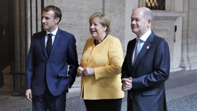 Deutsches Duett: Merkel präsentiert Scholz auf der Weltbühne