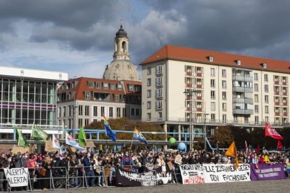 Proteste zum Pegida-Jubiläum