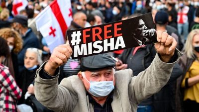 Tausende Georgier demonstrieren für Freilassung Saakaschwilis
