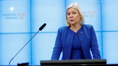 Schwedens neue Regierungschefin tritt nur Stunden nach ihrer Wahl zurück