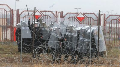Polen: Tränengas und Steinwürfe an der Grenze zu Belarus