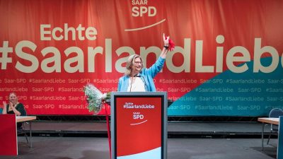 Landtagswahl im Saarland: SPD weit vor CDU