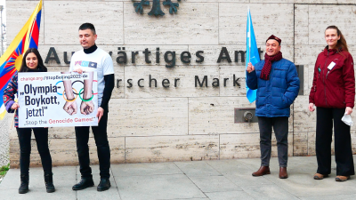 „Angesichts des Genozids in Turkestan, darf es keine Olympiade in China geben“