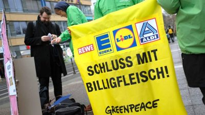 Fleisch und Milch: Greenpeace fordert höhere Mehrwertsteuer
