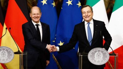 Scholz und Draghi wollen Zusammenarbeit zwischen Rom und Berlin vertiefen