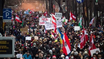 Erneut Proteste gegen Covid-Maßnahmen in mehreren Städten Europas